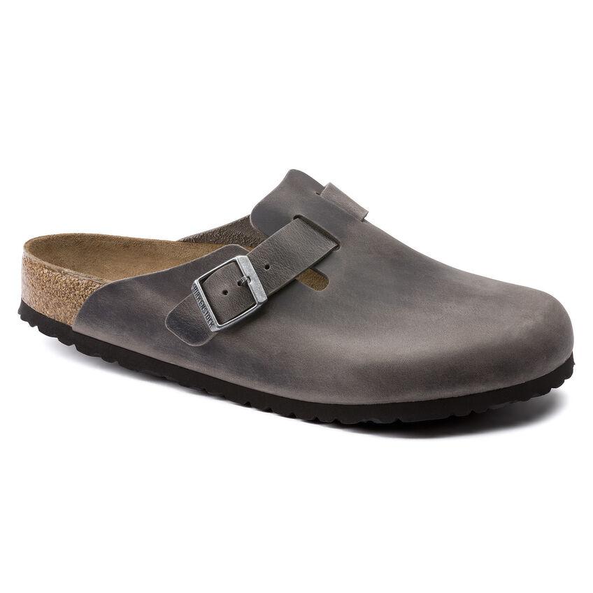 Birkenstock - Boston - Iron Oiled Leather Soft Footbed