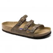 Birkenstock - Florida - Tobacco Brown Oiled Leather Soft Footbed